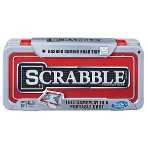 Hasbro Scrabble Gaming Road Trip Portable Edition w/Game Case Full Gameplay